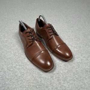 Unlisted Kenneth Cole Men Cheer Lace‎ Up Cap Toe Brogue Oxfords Size US 8M Brown